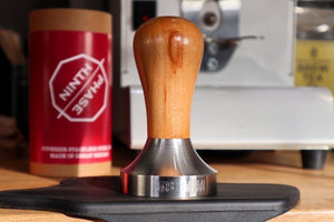 Luxury coffee tamper coffee gift idea for coffee subscription and espresso machine upgrade. Wooden tamper for Sage espresso machine or Smeg espresso machine or DeLonghi Espresso machine coffee tamper 58MM for barista