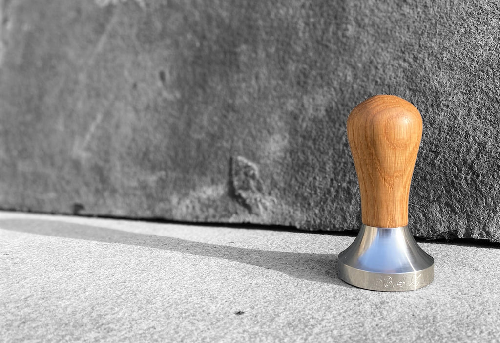 Precision Machined in the UK: Oak Coffee Tamper for Sage Bambino 54MM