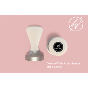 White Acetal Custom Tamper